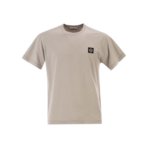 Stone Island Men Slim Fit T-Shirt With Compass Patch